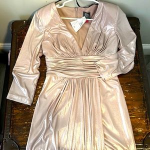 Vince Camuto rose gold dress